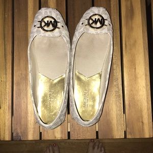 Size 9.5 Michael Kors Fulton Logo Print Moccasin
